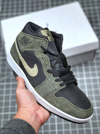 Nike Air Jordan 1 Mid Military Olive BQ6472-030