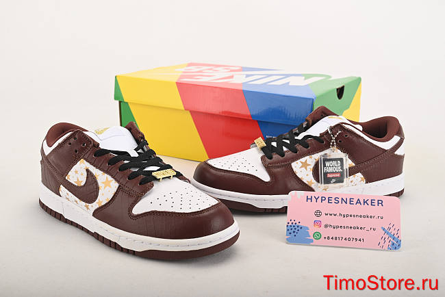 Nike SB Dunk Low Supreme Stars Barkroot Brown (2021) DH3228-103 - 1