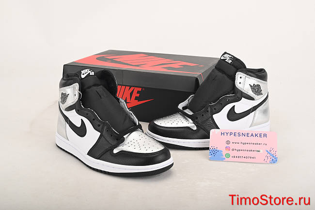 Nike Air Jordan 1 Retro High Silver Toe CD0461-001 - 1