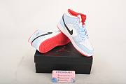Nike Air Jordan 1 Mid Half Blue Polka Dot Swoosh 555112-400 - 4