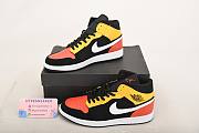 Nike Air Jordan 1 Mid Black Amarillo Orange 852542-087 - 3