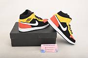 Nike Air Jordan 1 Mid Black Amarillo Orange 852542-087 - 4