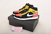 Nike Air Jordan 1 Mid Black Amarillo Orange 852542-087 - 5