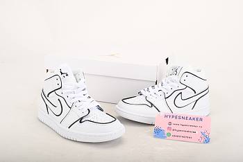 Nike Air Jordan 1 Mid Iridescent Reflective White CK6587-100