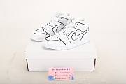 Nike Air Jordan 1 Mid Iridescent Reflective White CK6587-100 - 6