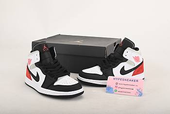 Nike Air Jordan 1 Mid SE White Black Red Spruce BQ6931-100