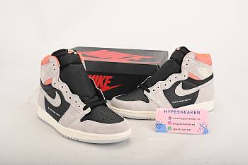Nike Air Jordan 1 Retro High Neutral Grey Hyper Crimson 555088-018