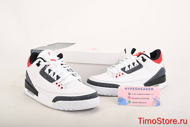Nike Air Jordan 3 Retro SE Fire Red Denim (2020) CZ6431-100  - 1