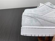 Nike Air Jordan 1 Low Triple White Tumbled Leather 553558-130 - 3