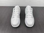 Nike Air Jordan 1 Low Triple White Tumbled Leather 553558-130 - 2