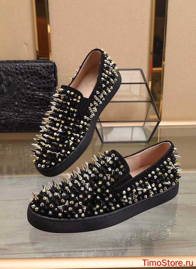 Chr1stian Loubout1n Black Sneaker - 1