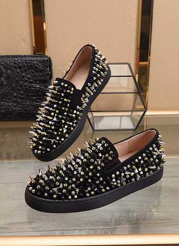 Chr1stian Loubout1n Black Sneaker