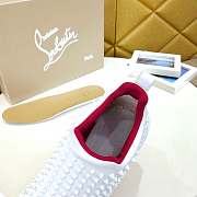 Chr1stian Loubout1n High White Sneaker - 6