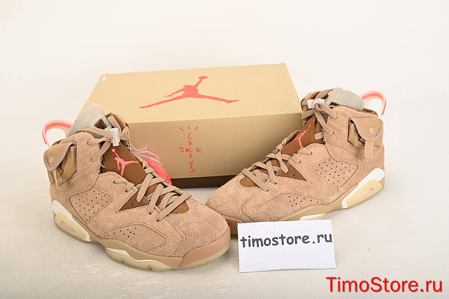 Nike Air Jordan 6 Retro Travis Scott British Khaki DH0690-200 - 1