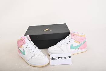 Nike Air Jordan 1 Mid Paint Drip DD1666-100