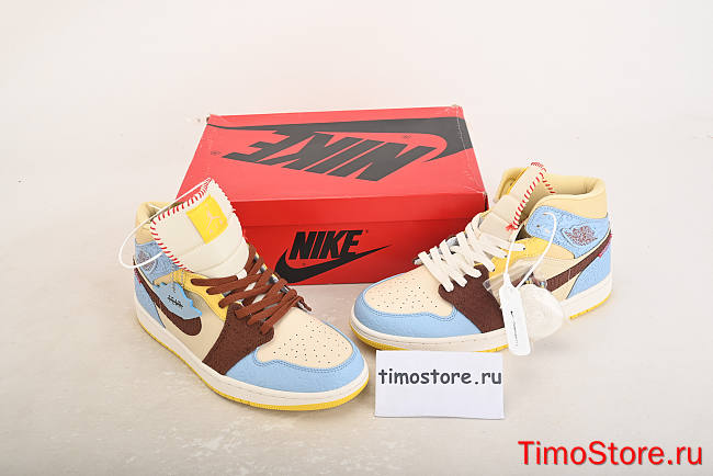Nike Air Jordan 1 Mid SE Fearless Maison Chateau Rouge CU2803-200  - 1