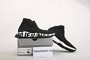 Ba1enc1age Speed Graffiti Trainers Black White 605972W05GE1015 - 6