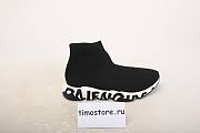 Ba1enc1age Speed Graffiti Trainers Black White 605972W05GE1015 - 1