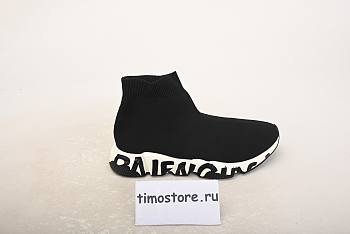 Ba1enc1age Speed Graffiti Trainers Black White 605972W05GE1015