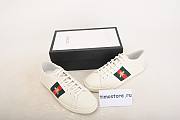 Gvcci White Embroidered Bee Ace Sneakers - 1