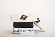 Gvcci White Embroidered Bee Ace Sneakers - 6