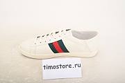 Gvcci White Embroidered Bee Ace Sneakers - 4