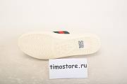 Gvcci White Embroidered Bee Ace Sneakers - 3