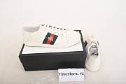 Gvcci White Embroidered Bee Ace Sneakers - 5