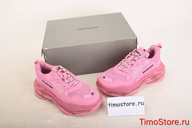 Ba1enc1age Triple S Clear Sole Pink 544351W2GA15760 - 1