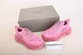 Ba1enc1age Triple S Clear Sole Pink 544351W2GA15760