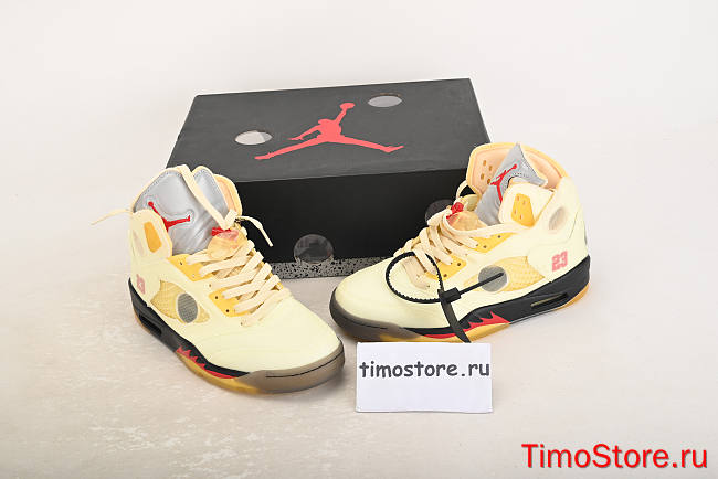 Nike Air Jordan 5 Retro OFF-WHITE Sail DH8565-100 - 1