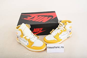 Nike Air Jordan 1 X Off White NRG White Yellow AQ0818-149
