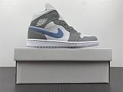 Nike Air Jordan 1 Mid Wolf Grey Aluminum BQ6472-105 - 6