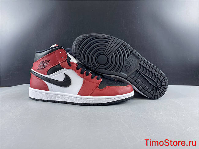 Nike Air Jordan 1 Mid Chicago Toe 554724-069 - 1