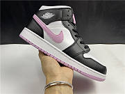 Nike Air Jordan 1 Mid White Black Light Arctic Pink 555112-103 - 6