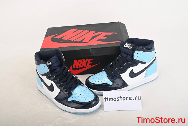Nike Air Jordan 1 Retro High UNC Patent CD0461-401 - 1