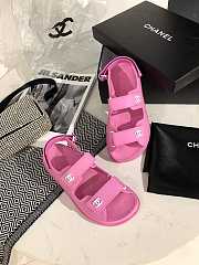 Dad Sandals Pink Rubber Sandals  - 1