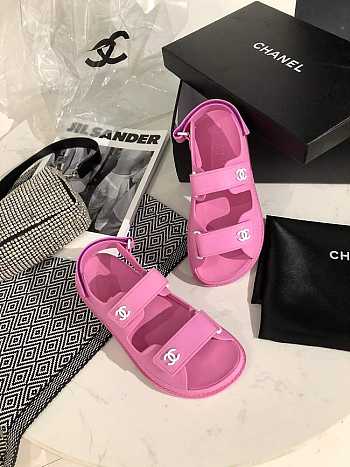 Dad Sandals Pink Rubber Sandals 