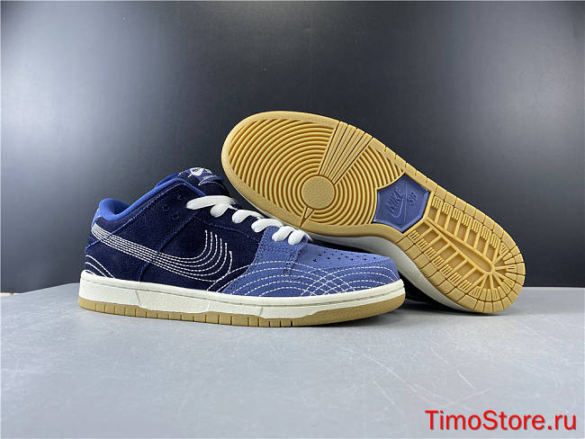 Nike SB Dunk Low Denim Sashiko CV0316-400 - 1