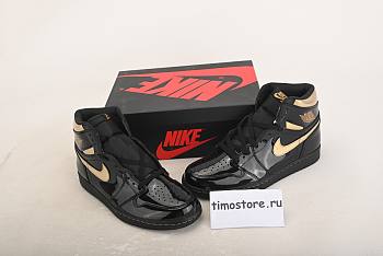 Nike Air Jordan 1 Retro High Black Metallic Gold (2020) 555088-032