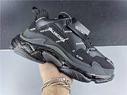 Ba1enc1age Triple S Sneaker Allover Logo Black 524039W09E12021 - 3
