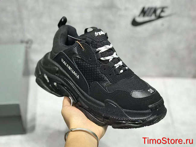 Ba1enc1age Triple S Clear Sole Black 541624W09O11000 - 1