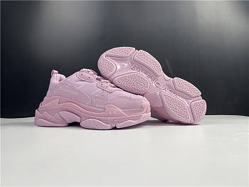 Ba1enc1age Wmns Triple S Sneaker Allover Logo-Pink 24039W2FA15090