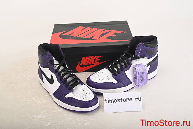 Nike Air Jordan 1 Retro High Court Purple White 555088-500 - 1
