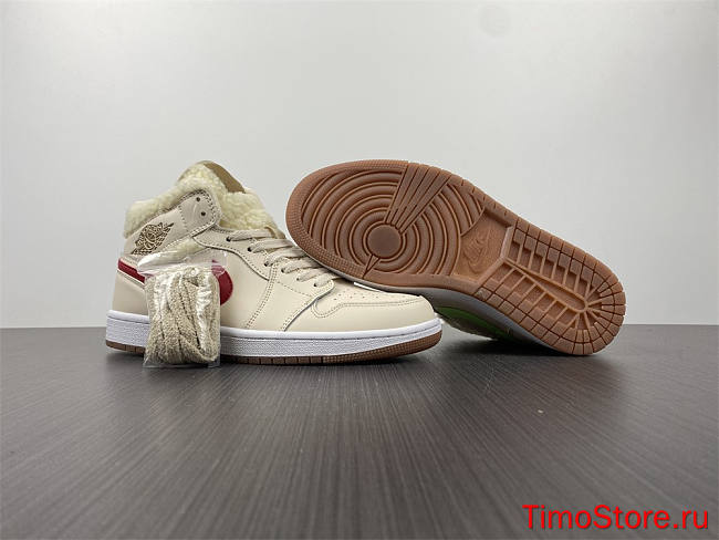 Nike Air Jordan 1 Mid Fleece Pearl White DO2207-264 - 1