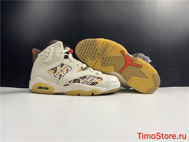 Nike Air Jordan 6 Retro Quai54 Sail Brown (2020) CZ4152-100 - 1