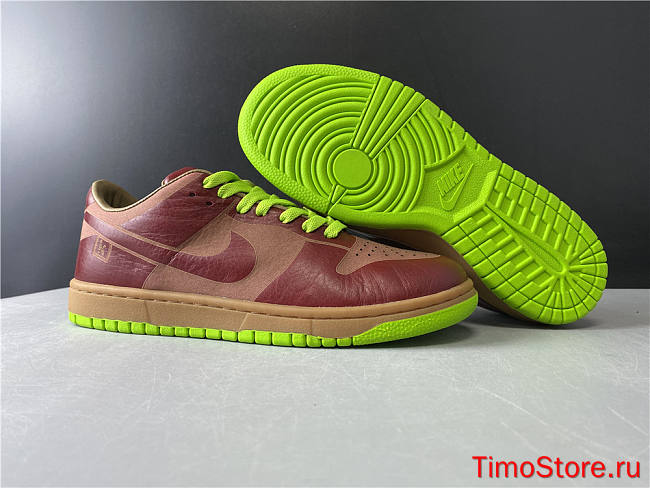 Nike Dunk Low 1-Piece Laser Varsity Red Chartreuse 311611-661 - 1