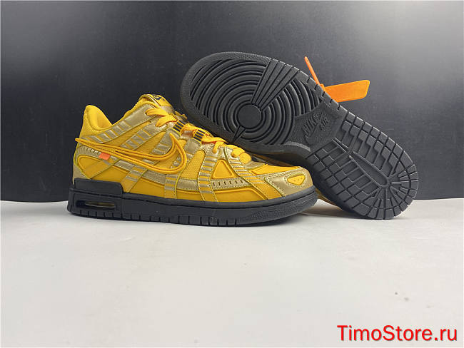 Nike Air Rubber Dunk Off-White University Gold CU6015-700 - 1