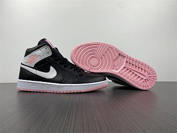 Nike Air Jordan 1 Mid Arctic Pink Black 555112-061