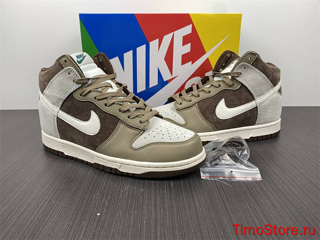 Nike Dunk High Light Chocolate DH5348-100 - 1